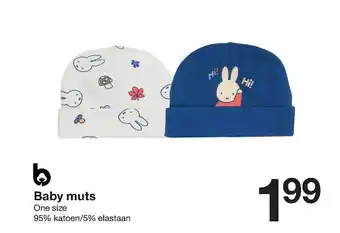 Zeeman Baby muts aanbieding