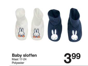 Zeeman Baby sloffen aanbieding