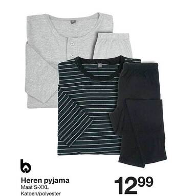 Zeeman Heren pyjama aanbieding