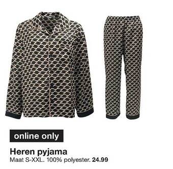 Zeeman Heren pyjama aanbieding