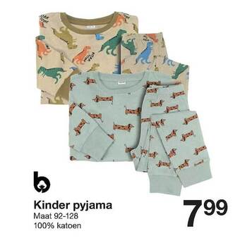 Zeeman Kinder pyjama aanbieding