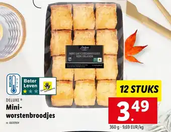 Deluxe mini worstenbroodjes 360G nr. 6600904