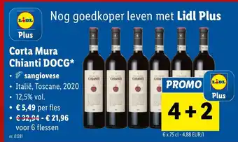 Lidl Corta Mura Chianti DOCG 12.5% vol. 6x 75CL nr. 01281 aanbieding