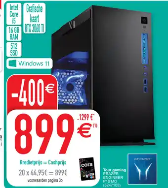 Cora Tour gaming ERAZER ENGINEER P10 MD (3247105) aanbieding