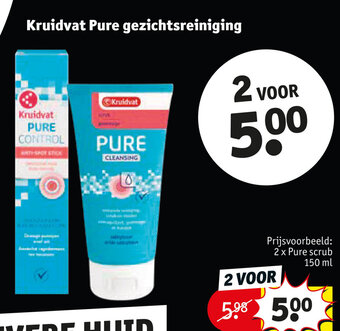 Kruidvat Pure gezichtsreiniging aanbieding
