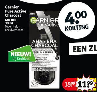 Kruidvat Garnier Pure Active Charcoal serum 30 ml aanbieding