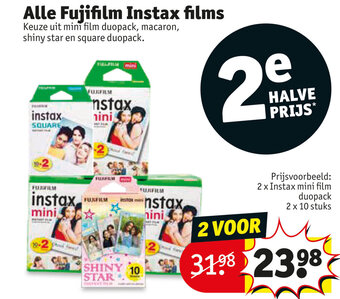 Kruidvat Alle Fujifilm Instax films aanbieding