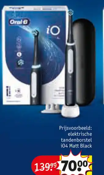Kruidvat Oral-B elektrische tandenborstel i04 Matt Black aanbieding