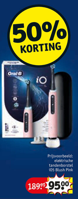 Kruidvat Oral-B elektrische tandenborstel i05 Blush Pink aanbieding
