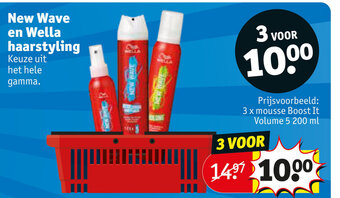 Kruidvat New Wave en Wella haarstyling aanbieding