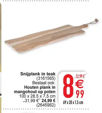 Cora Snijplank in teak (3161565) aanbieding