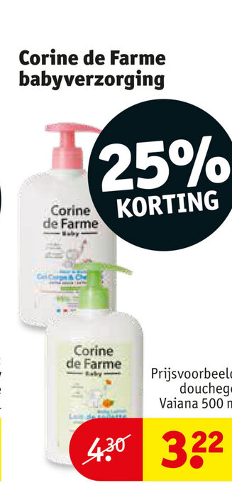 Kruidvat Corine de Farme babyverzorging aanbieding