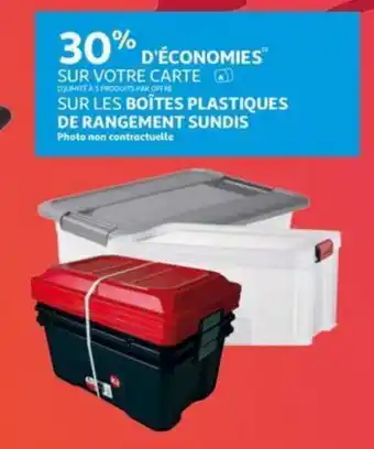 Boites plastiques de rangement sundis