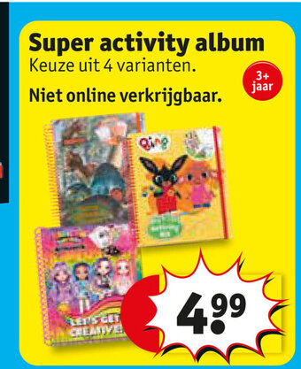 Kruidvat Super activity album aanbieding