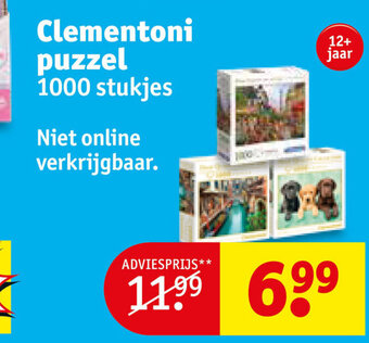 Kruidvat Clementoni puzzel aanbieding