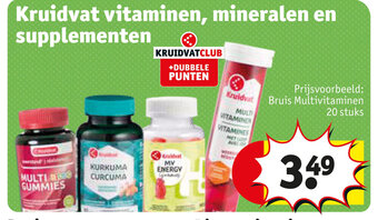 Kruidvat vitaminen, mineralen en supplementen aanbieding
