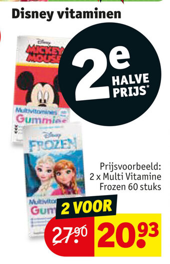 Kruidvat Disney vitaminen aanbieding