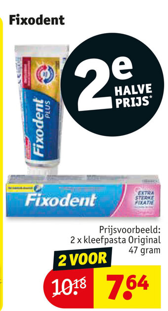 Kruidvat Fixodent aanbieding