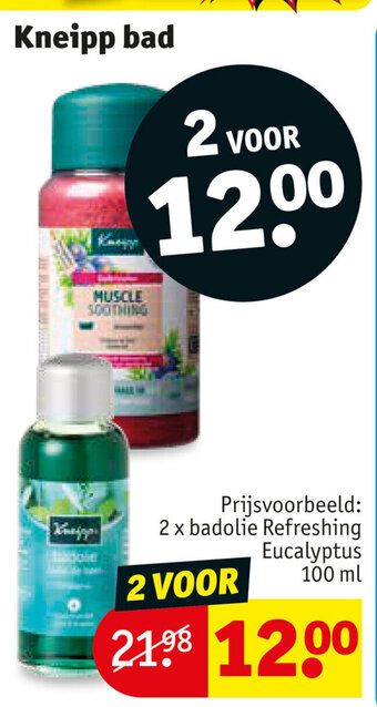 Kruidvat Kneipp bad aanbieding