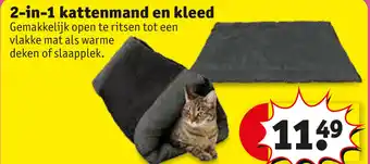 2-in-1 kattenmand en kleed