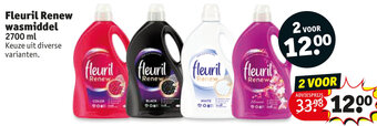 Kruidvat Fleuril Renew wasmiddel 2700 ml aanbieding
