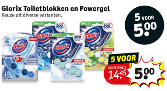 Kruidvat Glorix Toiletblokken en Powergel aanbieding