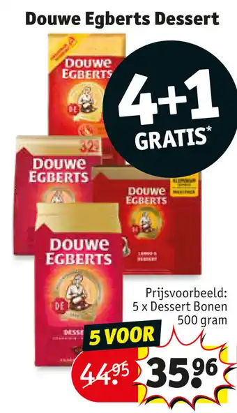Kruidvat Douwe Egberts Dessert 4+1 gratis aanbieding