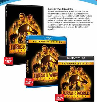 Boekenvoordeel Jurassic world dominion aanbieding