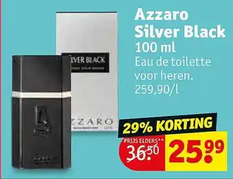 Kruidvat Azaro silver black 100 ml aanbieding