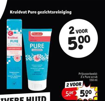 Kruidvat Kruidvat pure gezichtsreiniging aanbieding