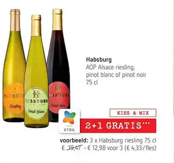 Spar Habsburg aop alsace riesling aanbieding