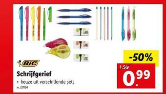 Lidl Bic schrijfgerief aanbieding