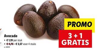 Lidl Avocado aanbieding