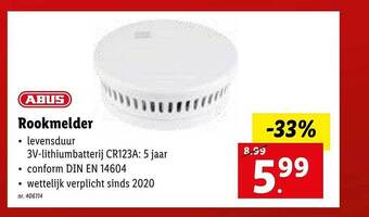 Lidl Rookmelder aanbieding