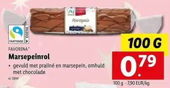 Lidl Favorina marsepeinrol aanbieding