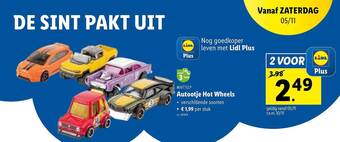 Lidl Mattel autootje hot wheels aanbieding