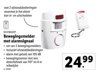 Easymaxx bewegingsmelder met alarmsignaal