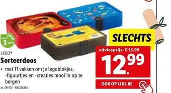 Lidl Lego sorteerdoos aanbieding