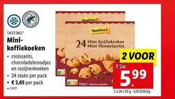 Lidl Tastino minikoffiekoeken aanbieding