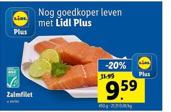 Lidl Zalmfilet aanbieding
