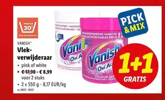 Lidl Vanish vlekverwijderaaar aanbieding