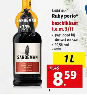 Sandeman ruby porto