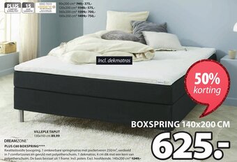 Jysk Dreamzone Plus C60 Boxspring aanbieding