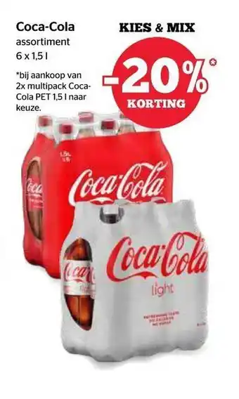 Spar Coca-cola -20% korting aanbieding