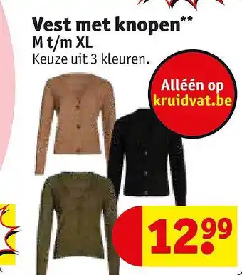 Vest met knopen