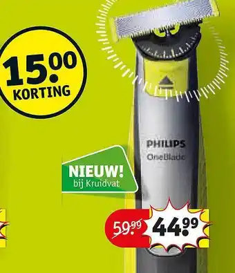 Kruidvat Oneblade philips aanbieding
