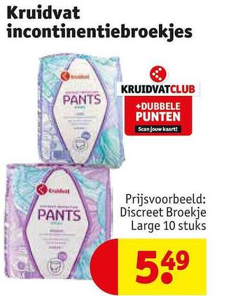 Kruidvat incontinentiebroekjes