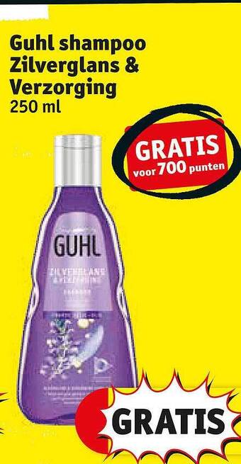 Kruidvat Guhl shampoo zilverglans & verzorging 250 ml aanbieding