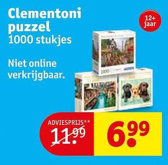 Kruidvat Clementoni puzzel 1000 stukjes aanbieding