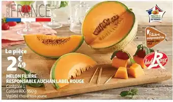 Auchan Melon filiere responsable auchan label rouge aanbieding
